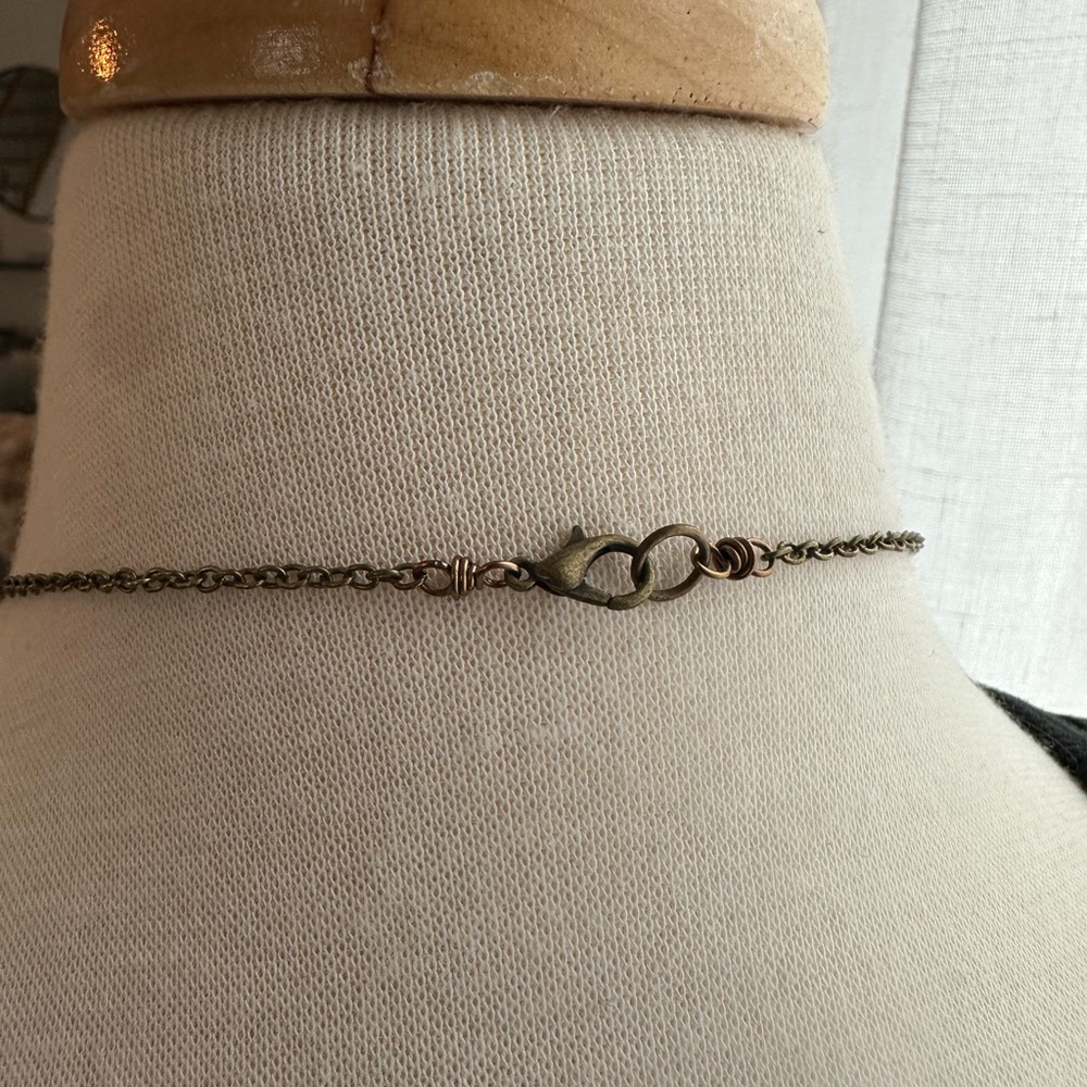 Handmade Crystal Beaded Free Bird Necklace • OOAK - Picture 5 of 8